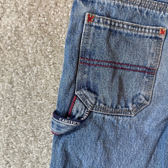 Vtg Carters jeans boys size 5 denim medium wash straight elastic waist‎ - Picture 6 of 6